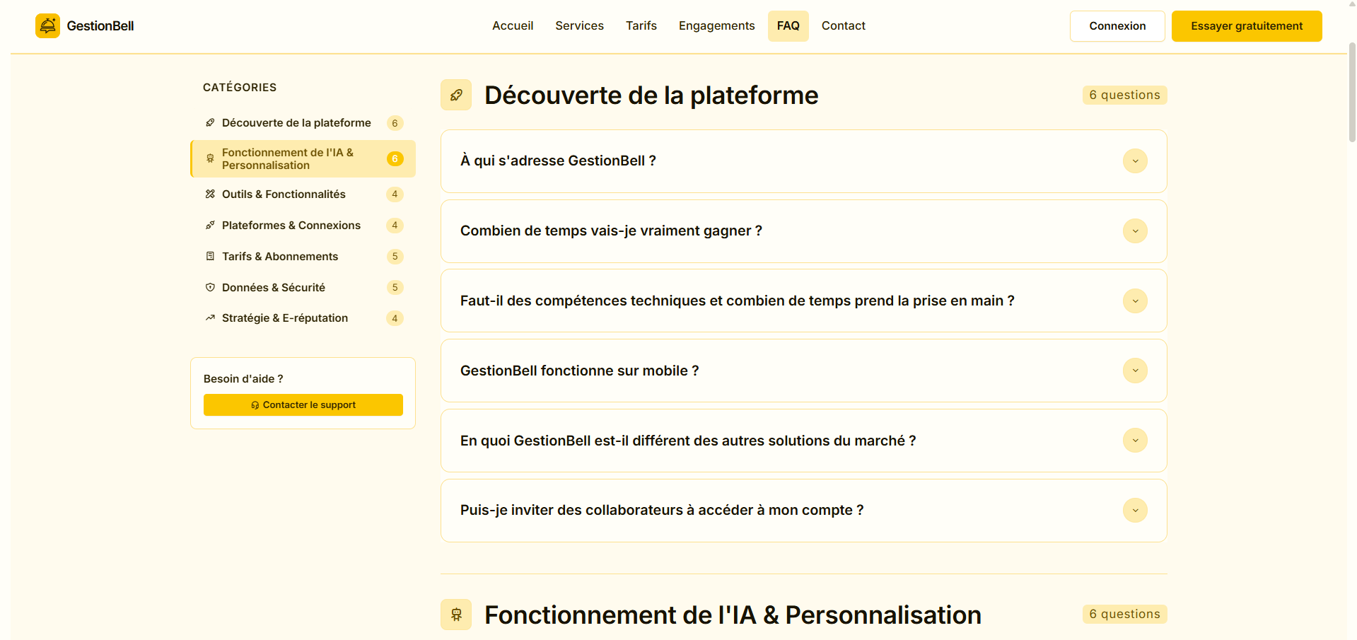 Système de FAQ